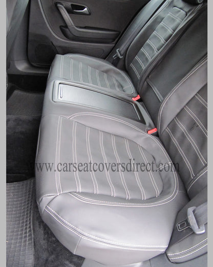 Volkswagen VW Passat CC Seat Covers - Charcoal Leatherette
