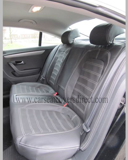 Volkswagen VW Passat CC Seat Covers - Charcoal Leatherette