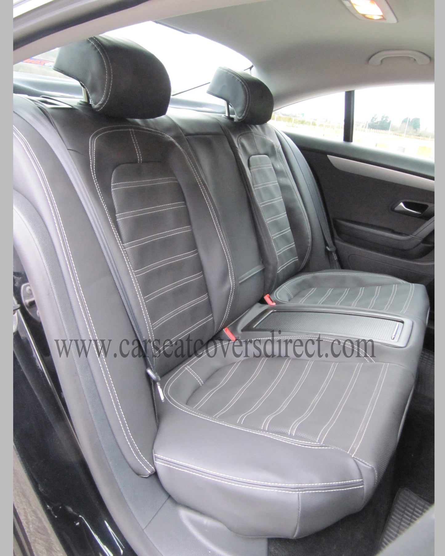 Volkswagen VW Passat CC Seat Covers - Charcoal Leatherette