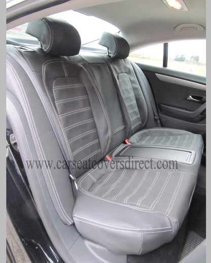 Volkswagen VW Passat CC Seat Covers - Charcoal Leatherette