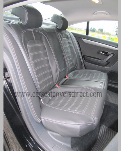 Volkswagen VW Passat CC Seat Covers - Charcoal Leatherette