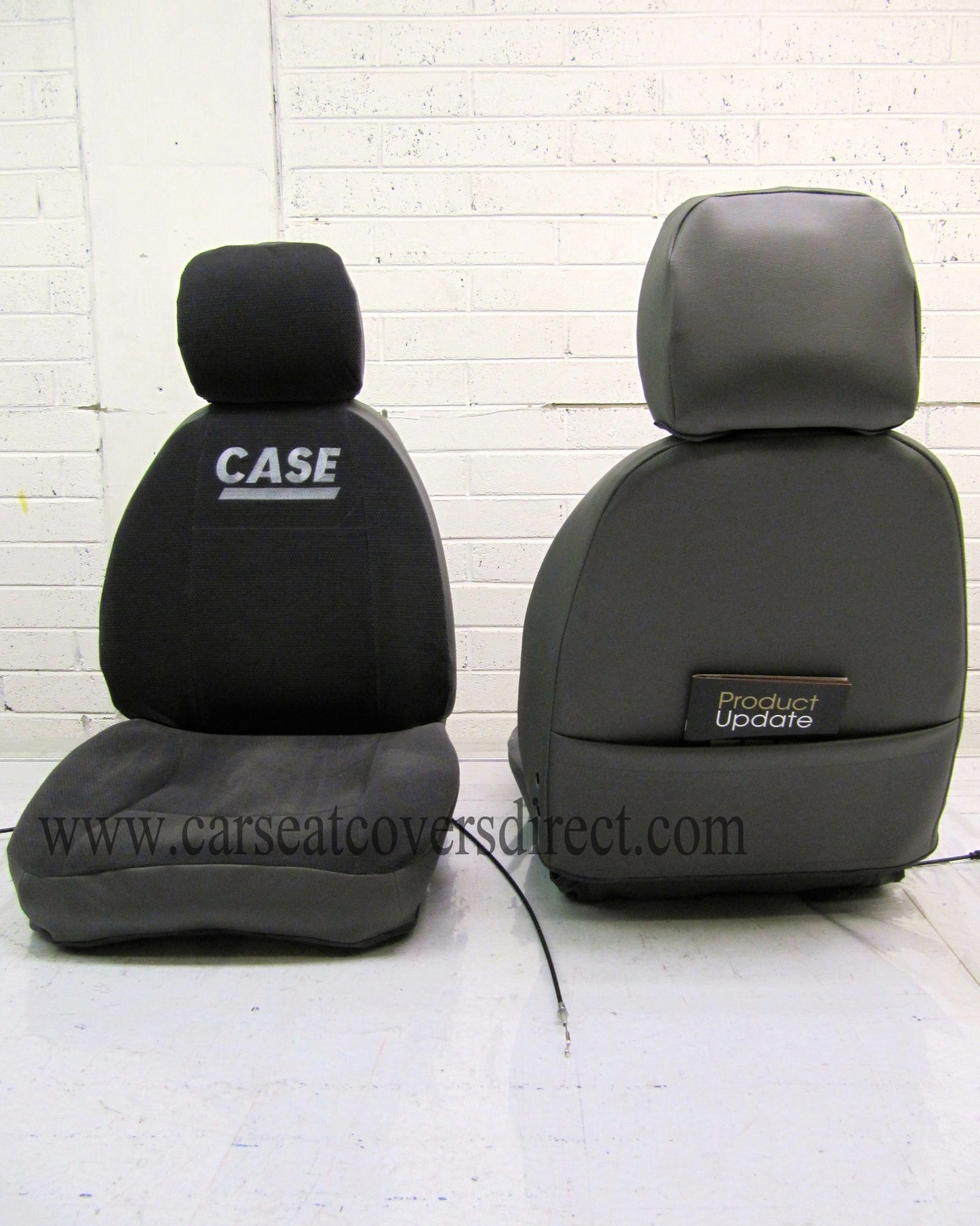 JCB Case Excavator KAB Grey Fabric Cover - Single Seat Cover