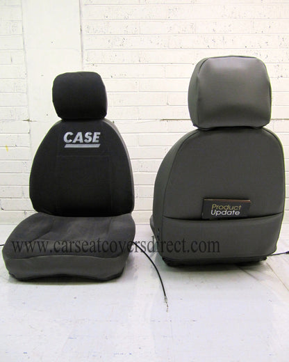 JCB Case Excavator KAB Grey Fabric Cover - Single Seat Cover