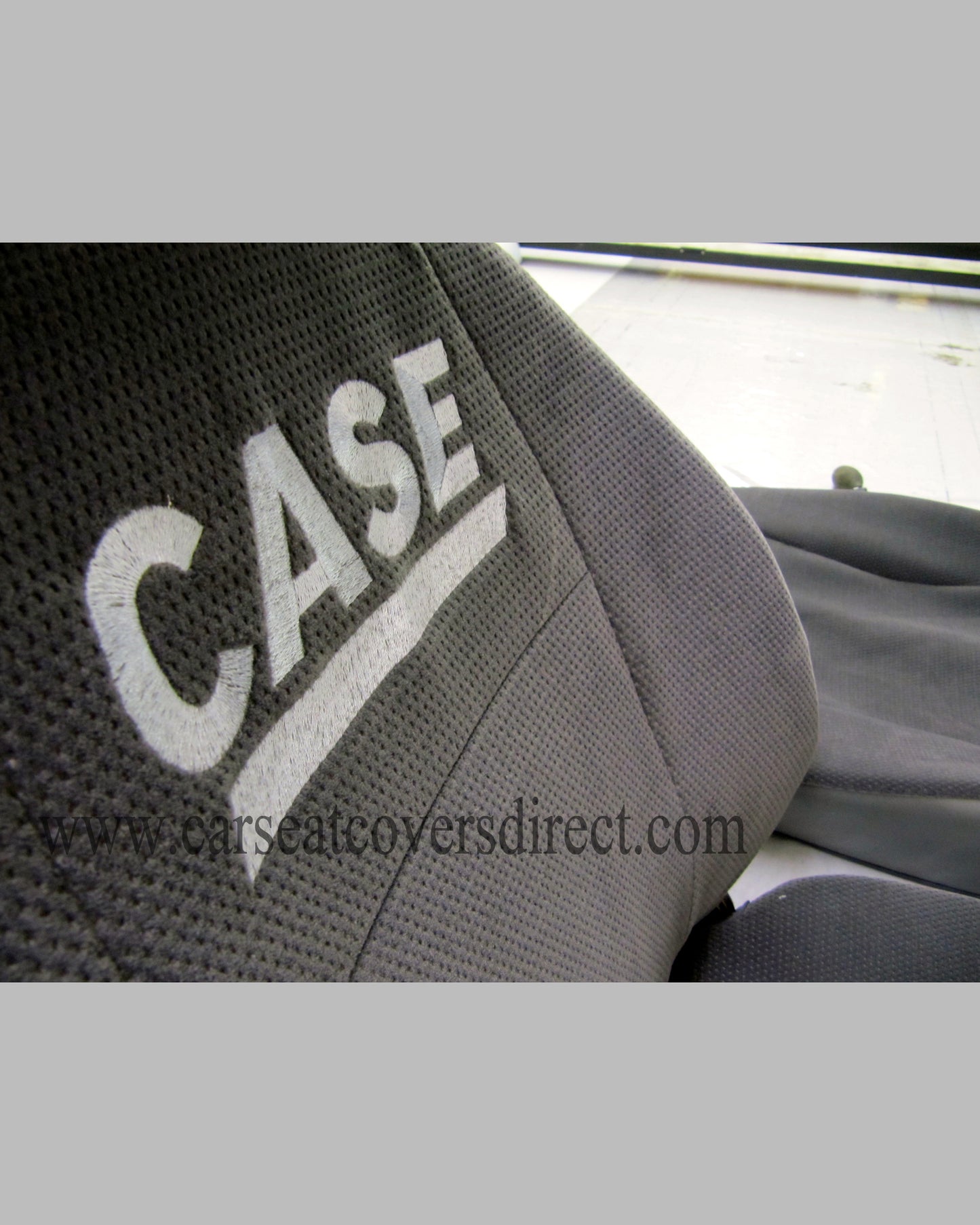 JCB Case Excavator KAB Grey Fabric Cover - Single Seat Cover