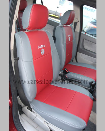 Opel ASTRA G Red & Grey Seat Covers