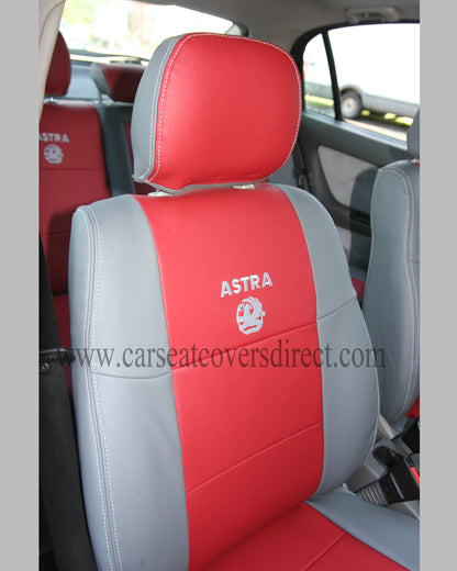 Opel ASTRA G Red & Grey Seat Covers
