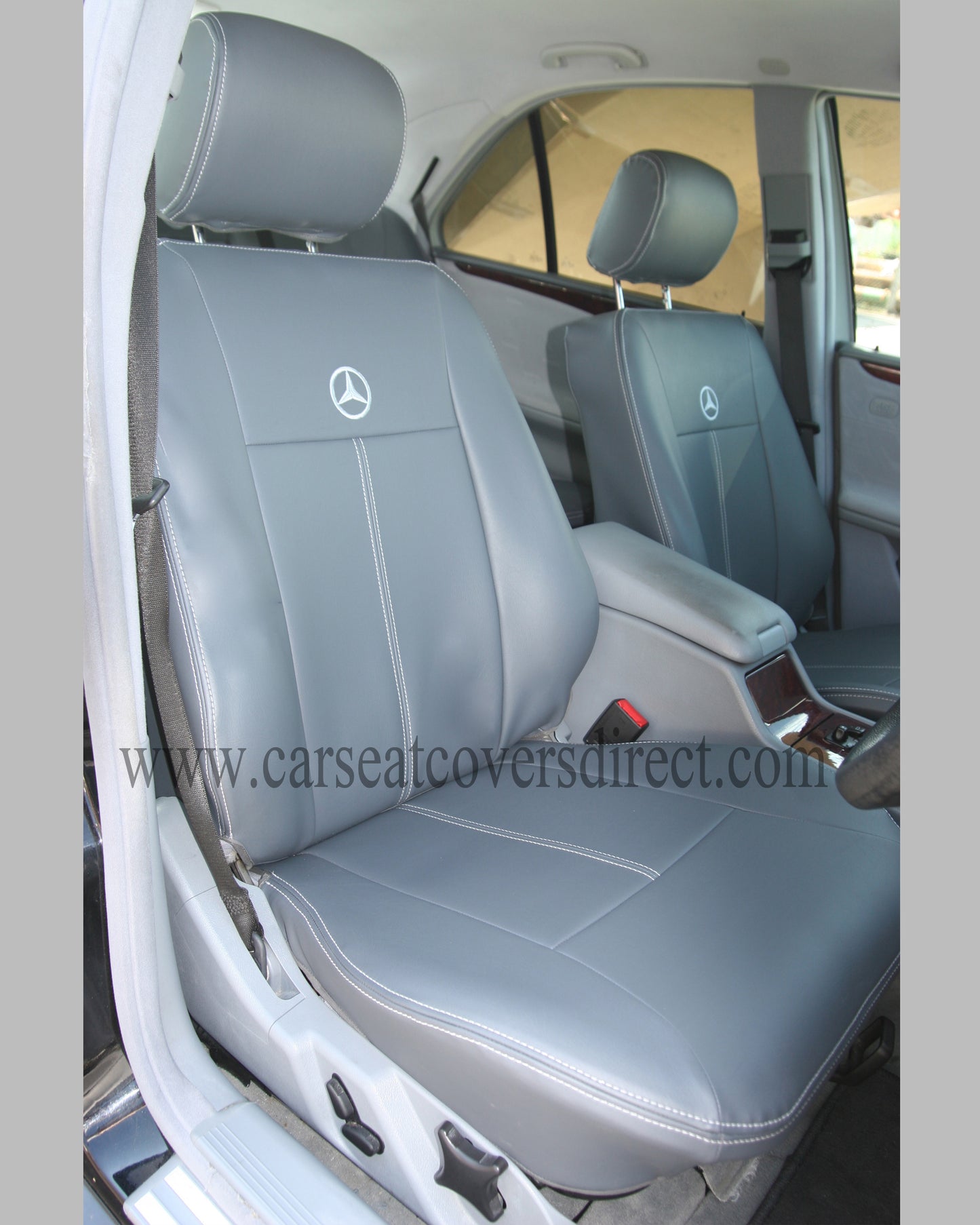 Mercedes E-CLASS W210 Grey Leatherette seat covers