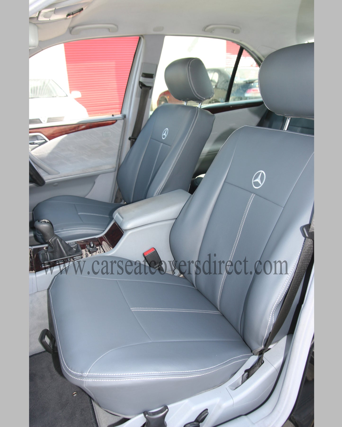 Mercedes E-CLASS W210 Black Leatherette Seat Covers