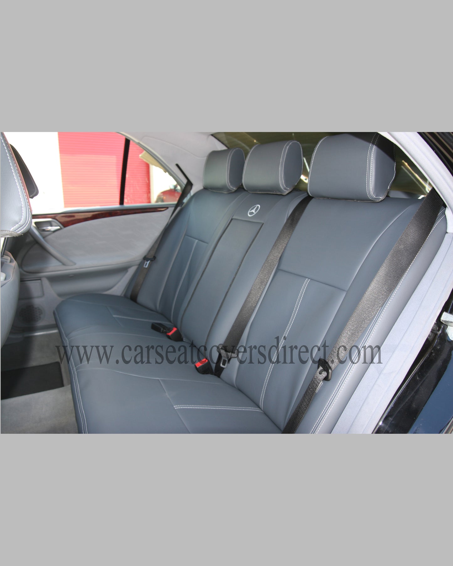 Mercedes E-CLASS W210 Grey Leatherette seat covers