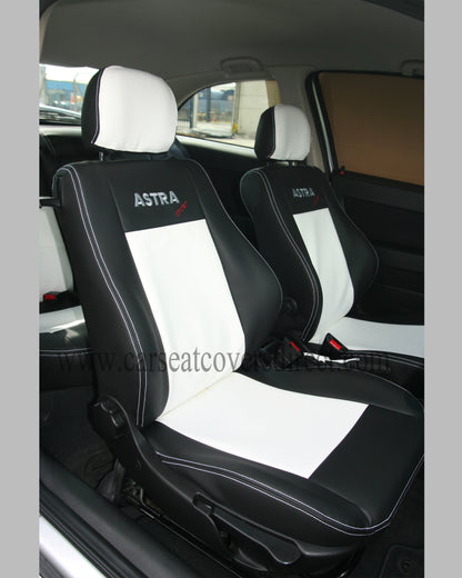 Opel ASTRA G Black & White Seat Covers