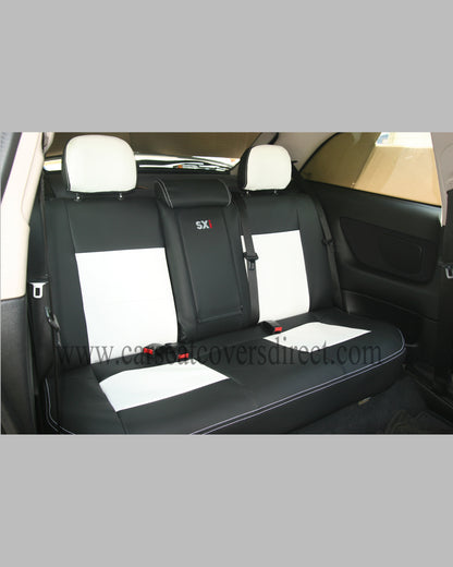 Opel ASTRA G Black & White Seat Covers