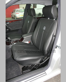 Mercedes E-CLASS W210 Black Leatherette Seat Covers