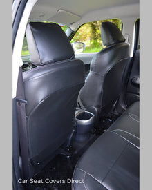Nissan Juke Tailored Seat Covers - Black Leatherette with Logos