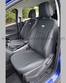 Ford Kuga Seat Covers - Black with Logos. 2nd Generation