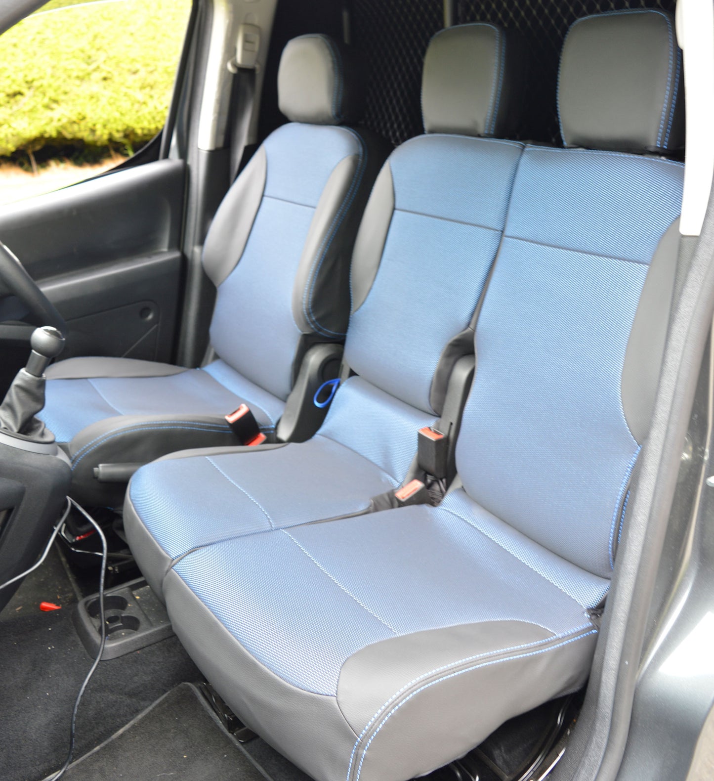 Citroen Berlingo Tailored Leatherette & Fabric Van Seat Covers