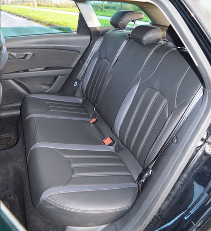 Seat Leon MK3 Tailored Leather Look Car Seat Covers (2012 - Present)