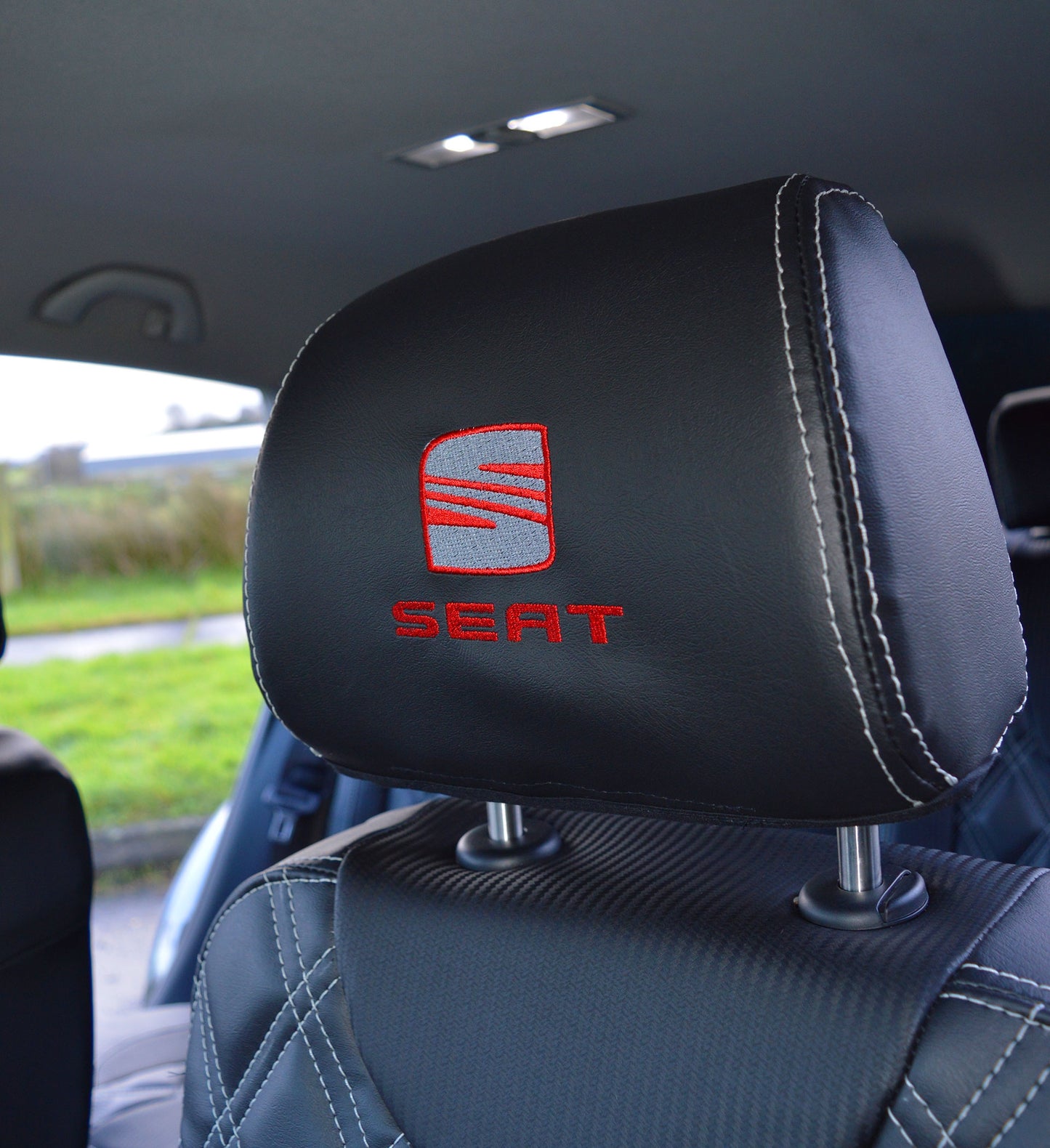 Seat Leon MK2 Tailored Leather Look Diamond Quilted Seat Covers (2005 - 2012)