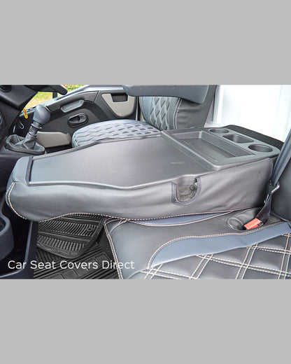 Opel Movano Tailored Seat Covers - Charcoal Diamonds with Modena Grey Inserts (3rd Gen 2010+)