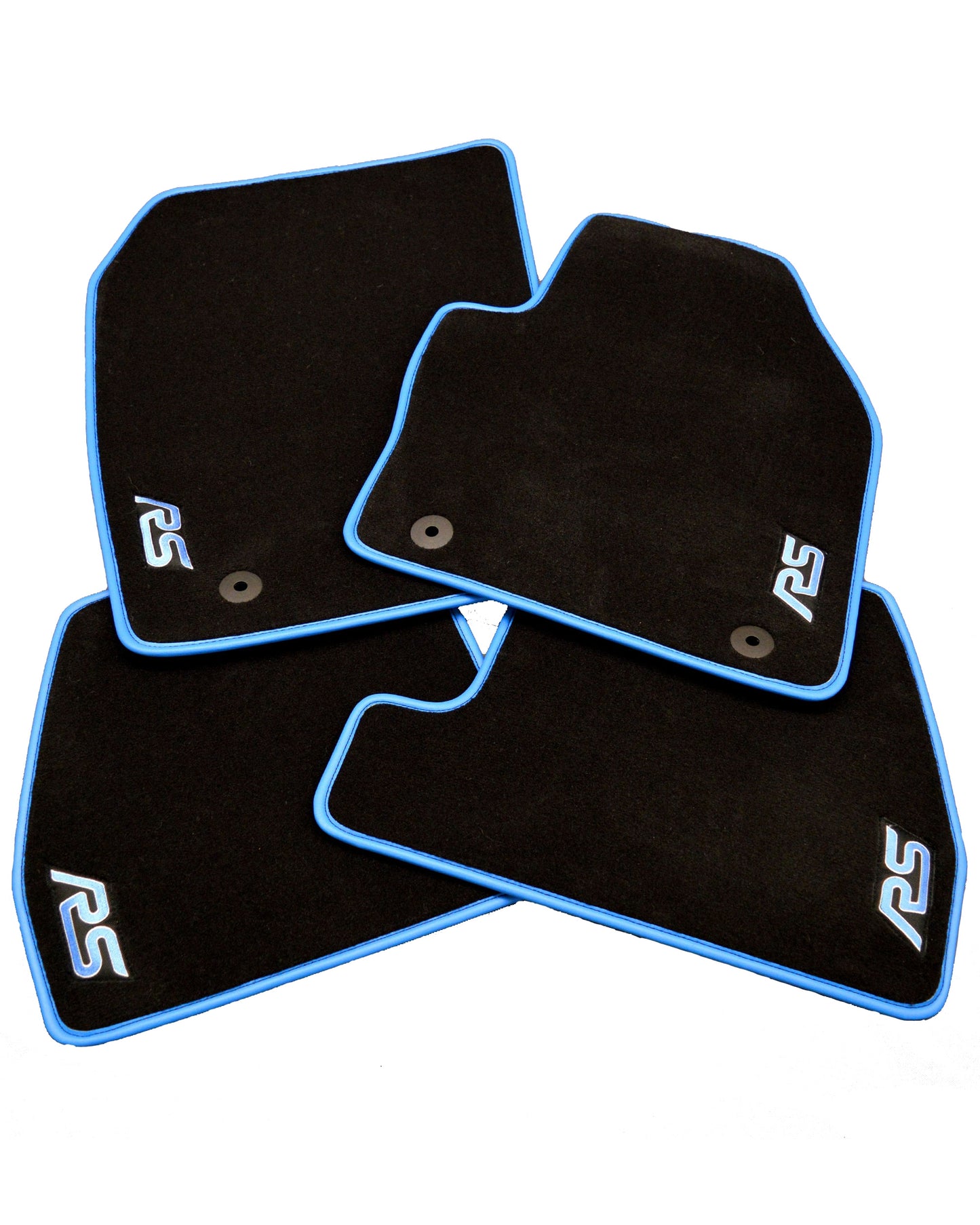 Ford Focus RS Prestige Tailored Car Mats With Nitrous Blue Binding (3rd Generation)