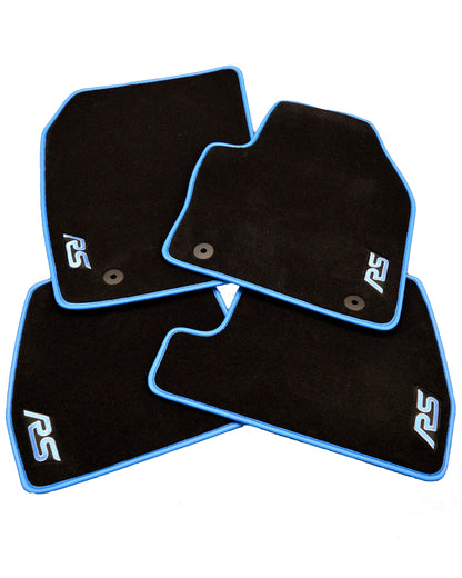 Ford Focus RS Prestige Tailored Car Mats With Nitrous Blue Binding (3rd Generation)