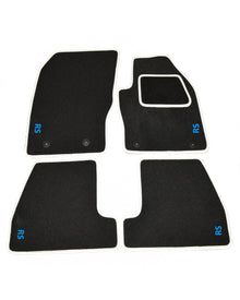Ford Focus RS Prestige Tailored Car Mats With Frozen White Binding (3rd Generation)