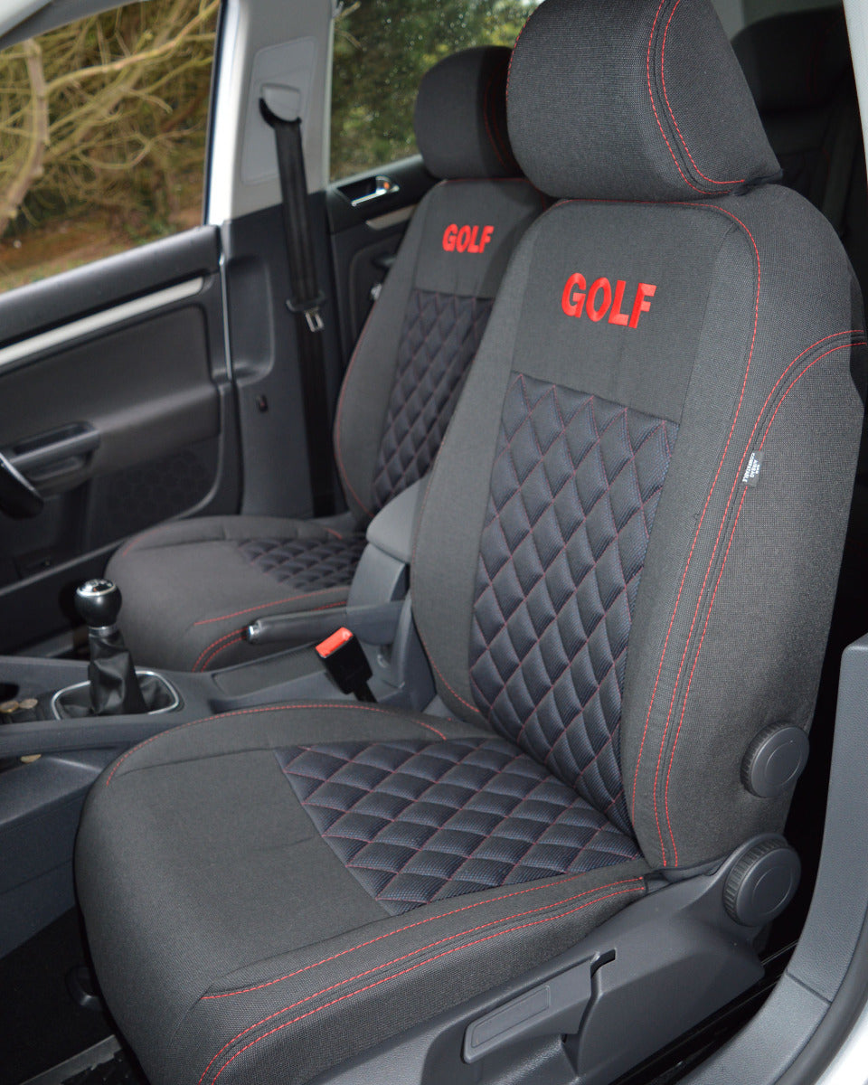 Volkswagen Golf MK5 - MK6 Diamond Qulited Cloth Seat Covers