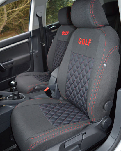 Volkswagen Golf MK5 - MK6 Diamond Qulited Cloth Seat Covers