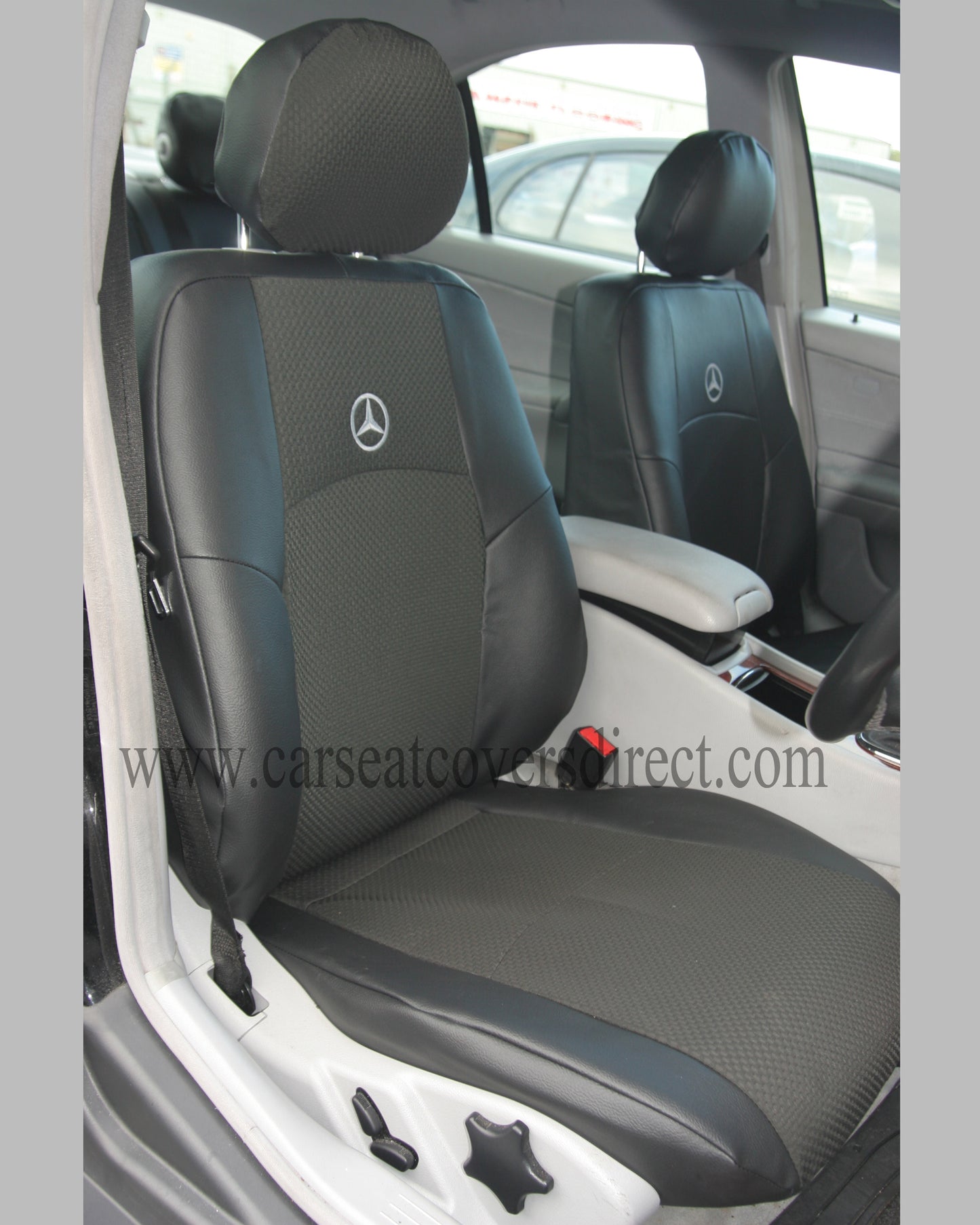Mercedes C-CLASS W203 Grey Leatherette seat covers
