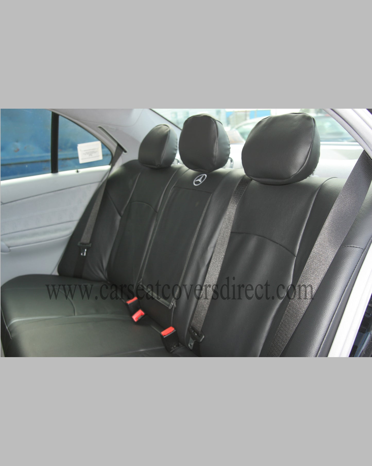Mercedes C-CLASS W203 Black Leatherette Seat Covers
