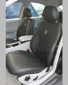 Mercedes C-CLASS W203 Black Leatherette Seat Covers