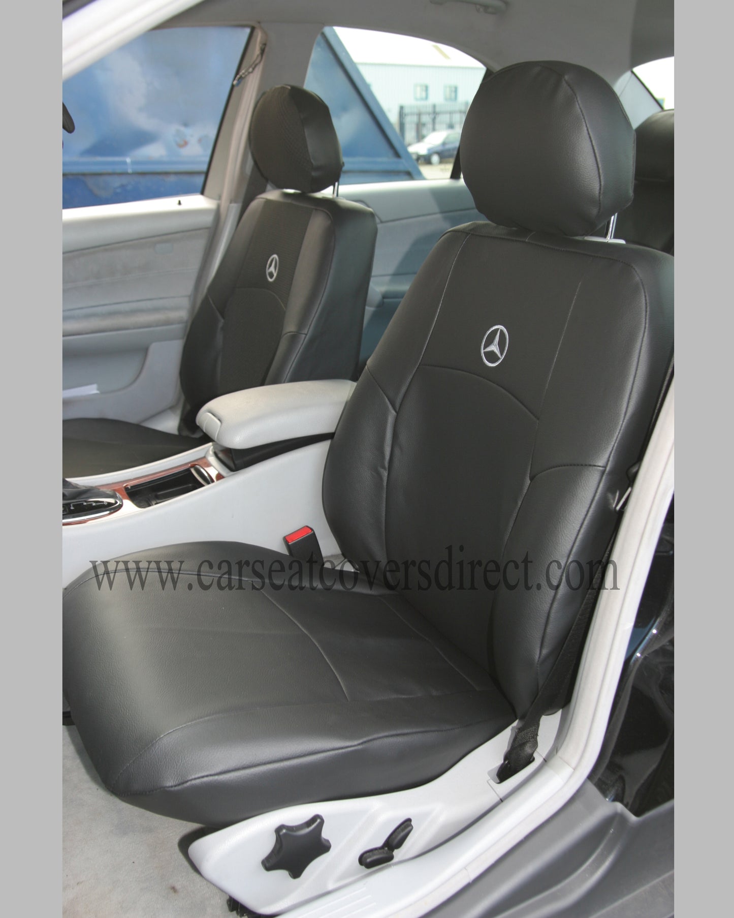 Mercedes C-CLASS W203 Grey Leatherette seat covers