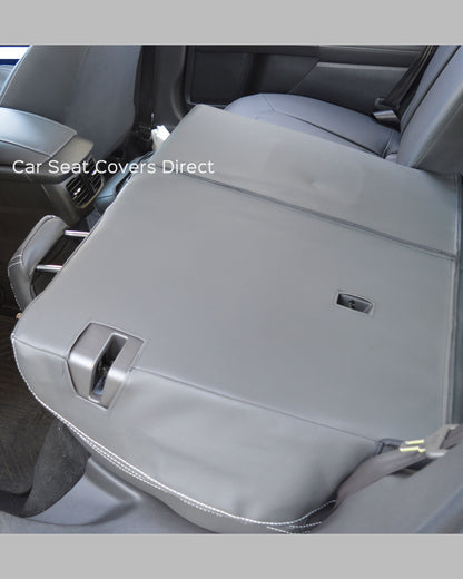 Ford Mondeo Tailored Seat Covers - Charcoal PVC & White Stitching