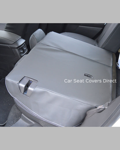 Ford Mondeo Tailored Seat Covers - Charcoal PVC & White Stitching