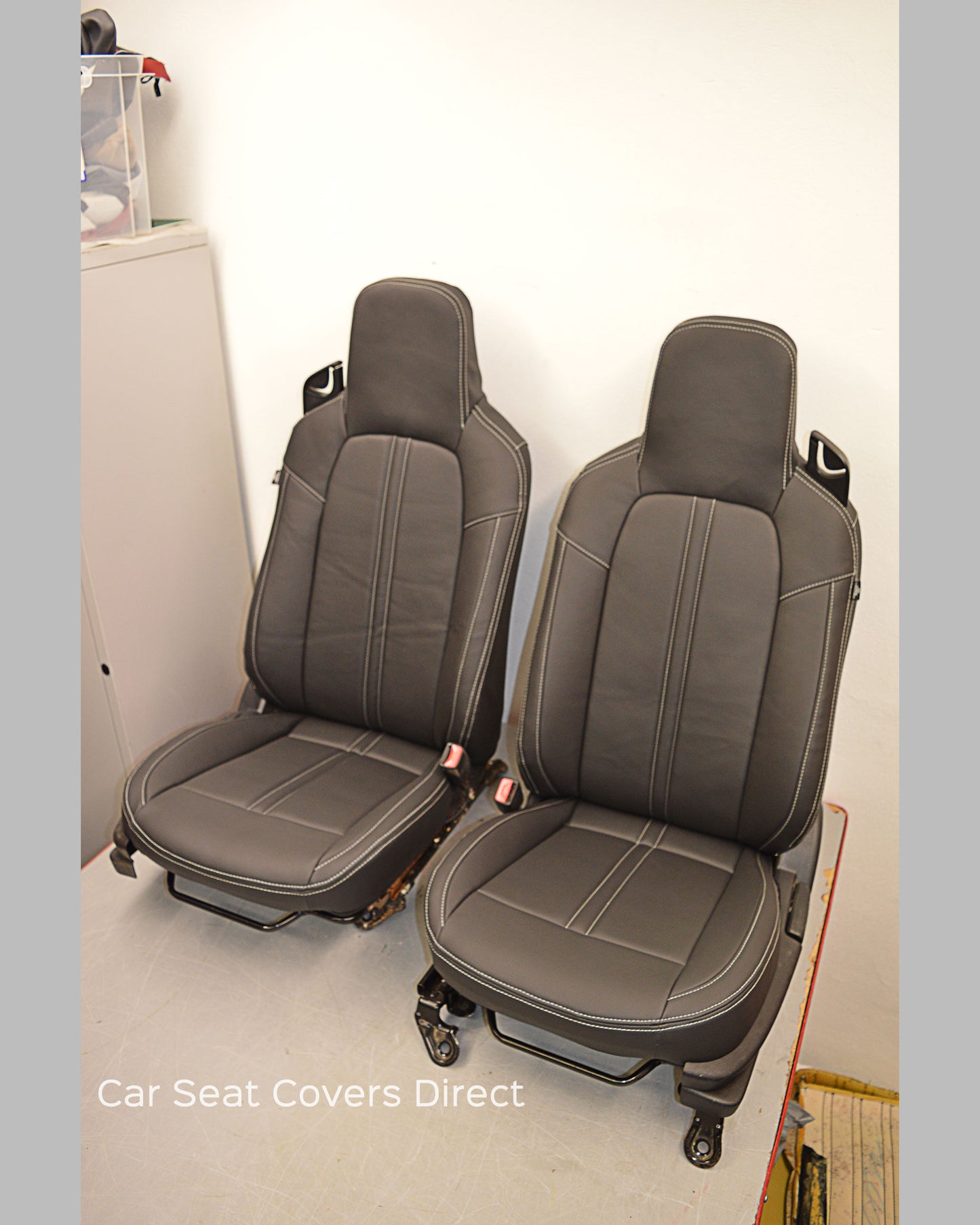 Mazda MX5 Tailored Seat Covers 3rd Gen Charcoal Leatherette