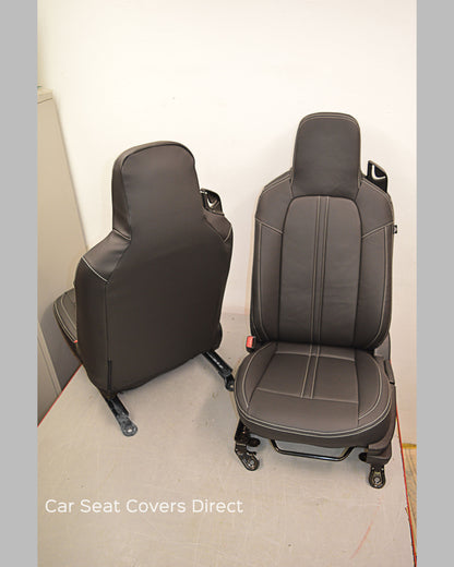 Mazda MX5 Tailored Seat Covers 3rd Gen Charcoal Leatherette