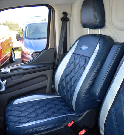 Ford Transit - Navy & Silver Seat Covers