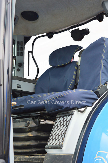 New Holland T7000 Grammer Maximo Dynamic Seat Navy - Driver + Passenger
