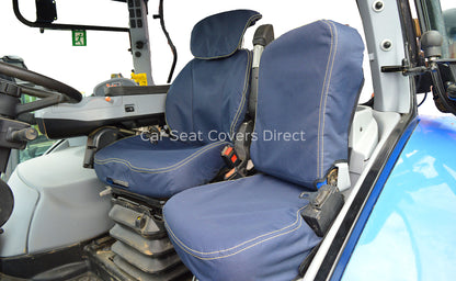 New Holland T7000 Grammer Maximo Dynamic Seat Navy - Driver + Passenger