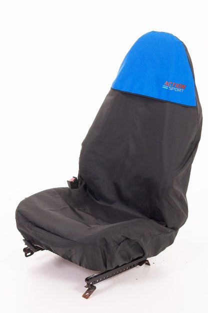 Single Seat Protector Action Sport Logo - Available in different colours