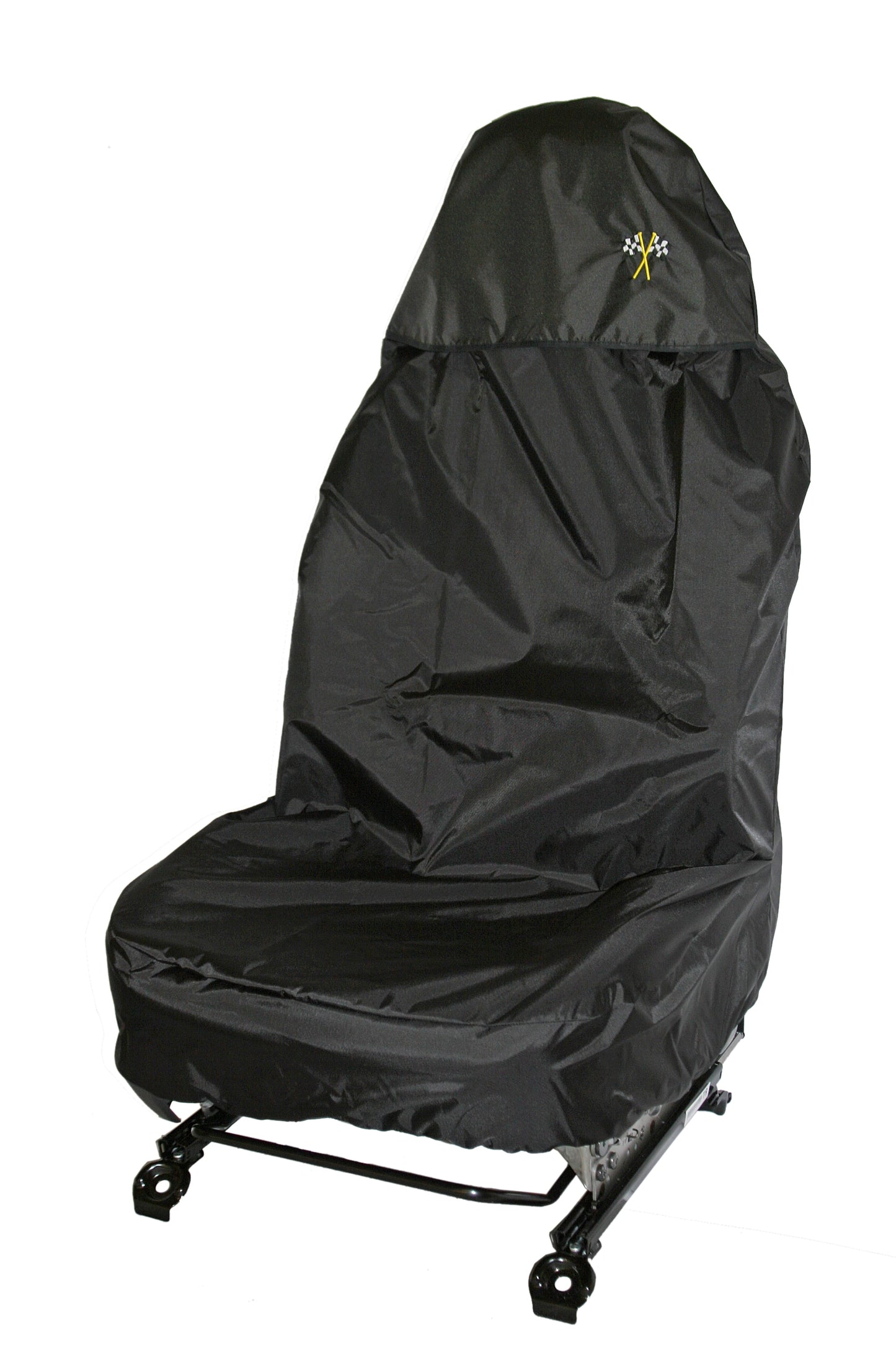 Single Seat Protector Racing Flag Logo - Available in different colours