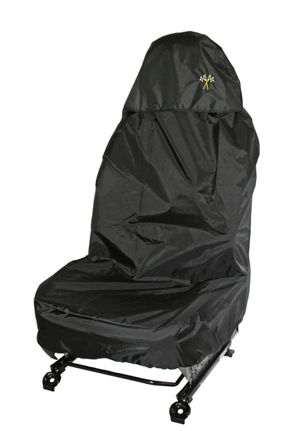 Single Seat Protector Racing Flag Logo - Available in different colours
