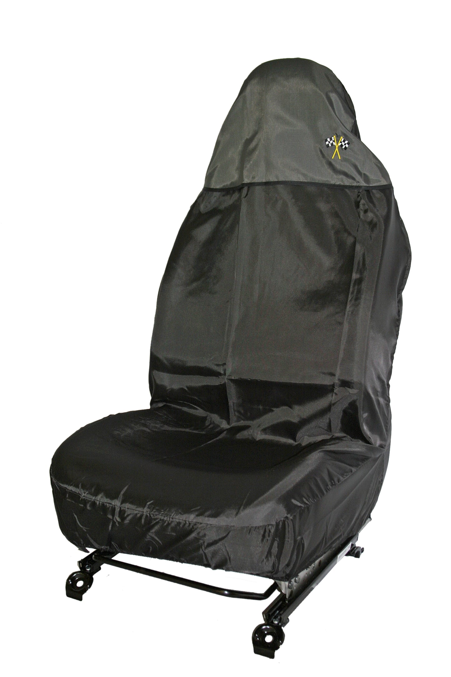 Single Seat Protector Racing Flag Logo - Available in different colours