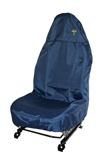 Single Seat Protector Racing Flag Logo - Available in different colours