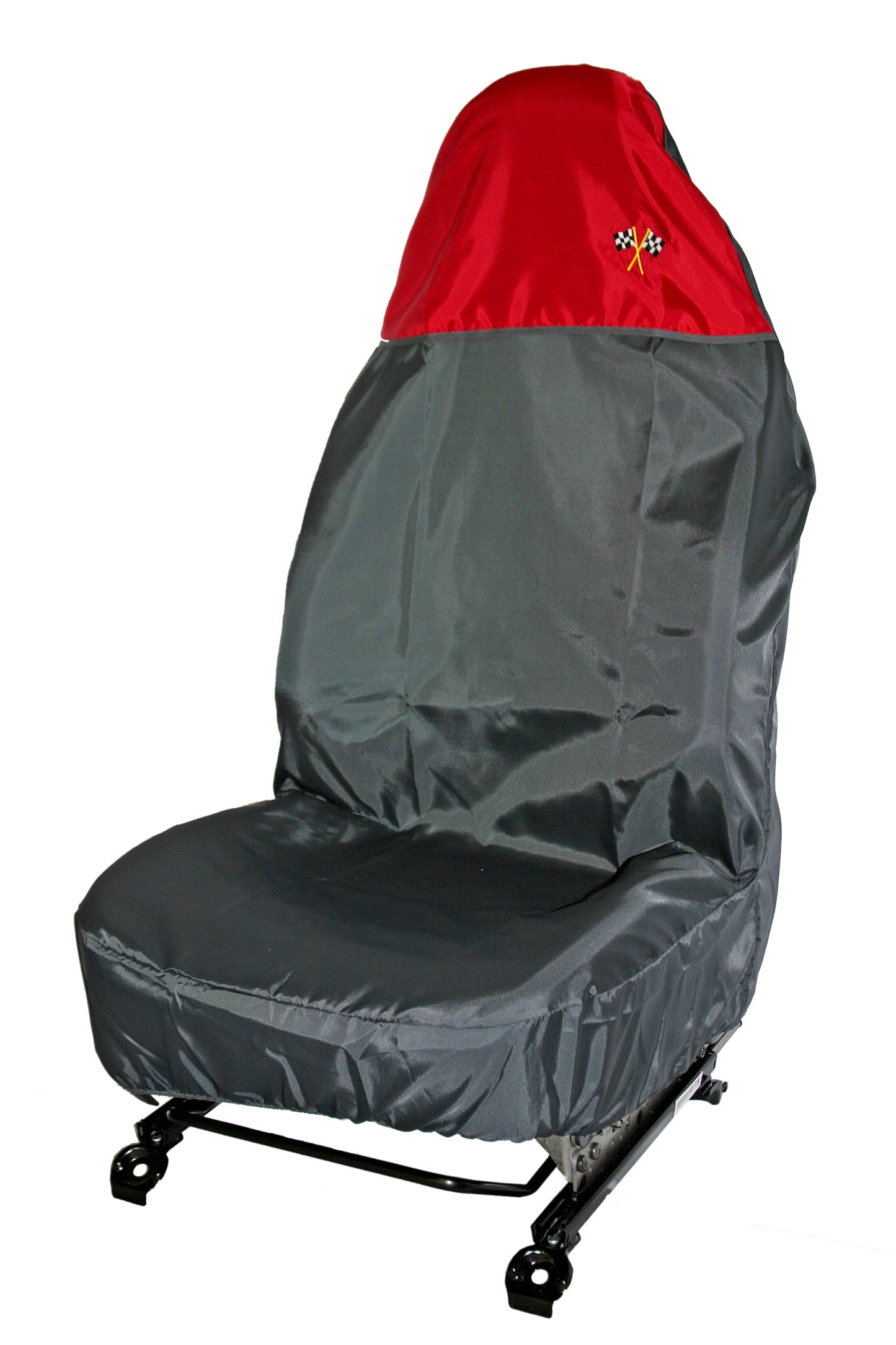 Single Seat Protector Racing Flag Logo - Available in different colours
