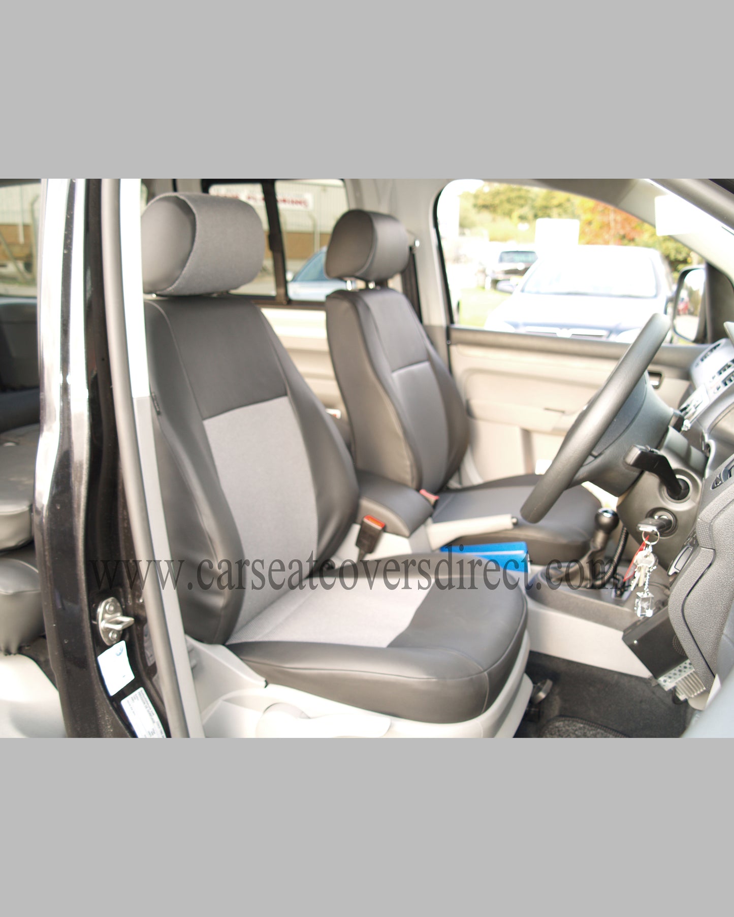 VOLKSWAGEN VW Caddy life grey & red Seat Covers