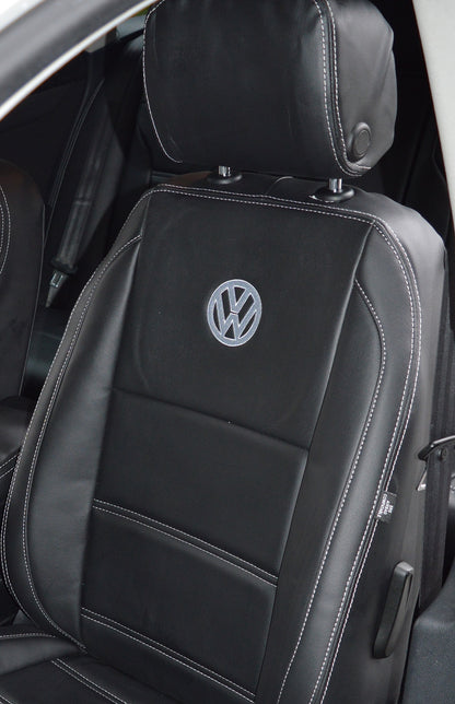 Volkswagen Passat B7, 2010 - 2015 Black with Logos
