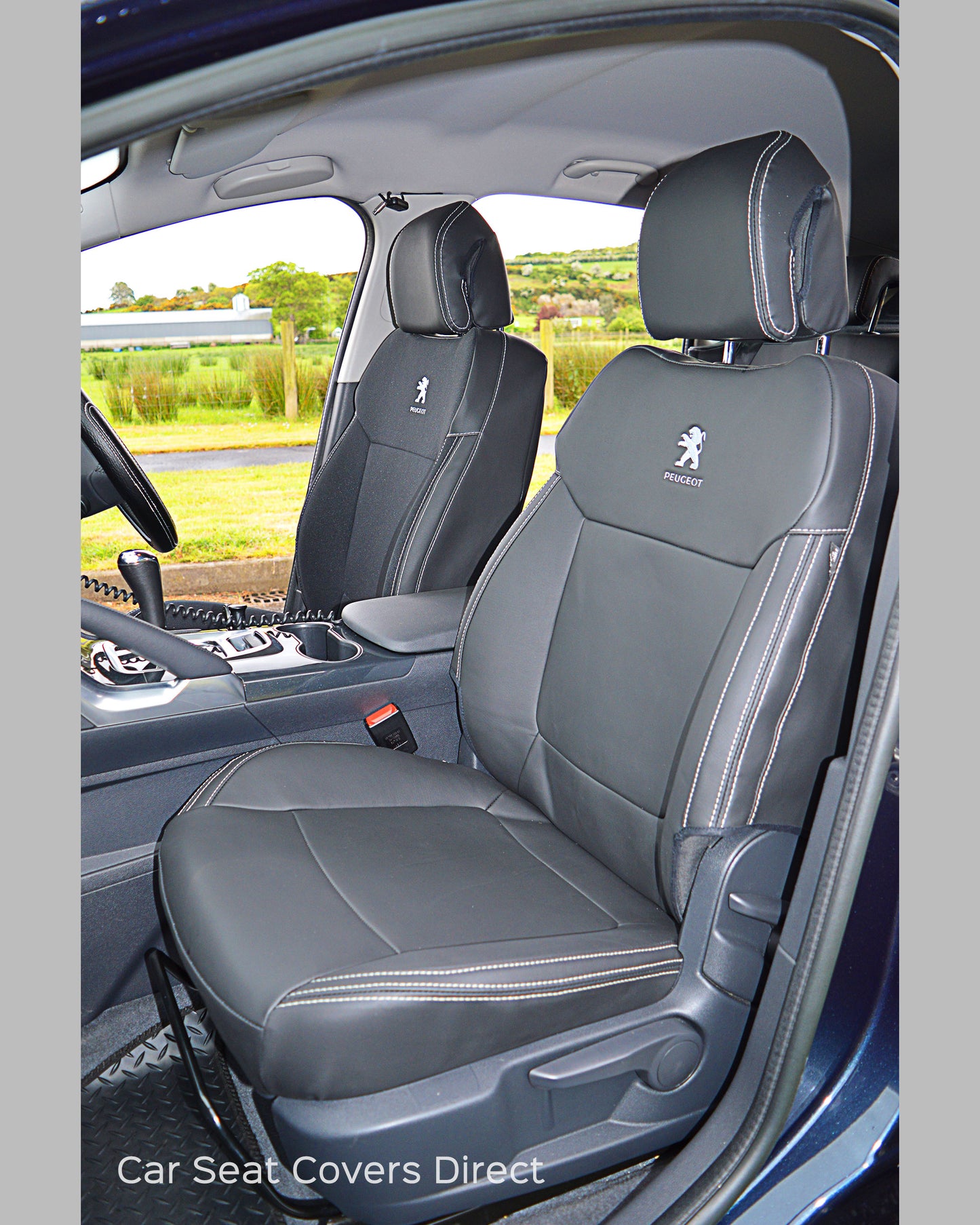 Peugeot 3008 Tailored Seat Covers - Charcoal Taxi Pack