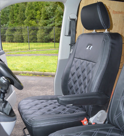 Volkswagen Transporter T5 R Line - Black & Carbon Diamond Quilting