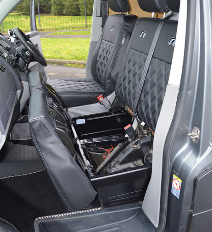 Volkswagen Transporter T5 R Line - Black & Carbon Diamond Quilting
