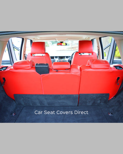 Range Rover Sport Seat Covers - Red and White Genuine Leather
